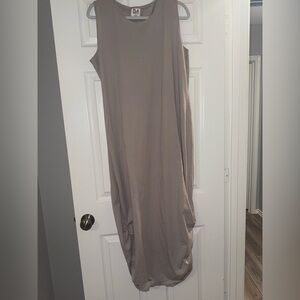 Elegant Taupe Maxi Dress